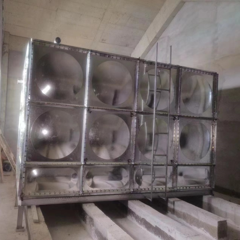 濟南鍍鋅鋼闆水箱項目安裝完成